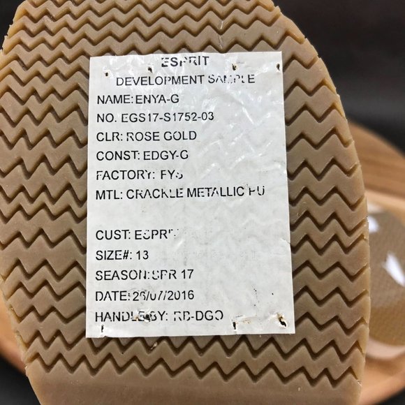 Esprit Blue Gold Strappy Sandals - 2 Pack - Little Girls Size 13 - Picture 6 of 7